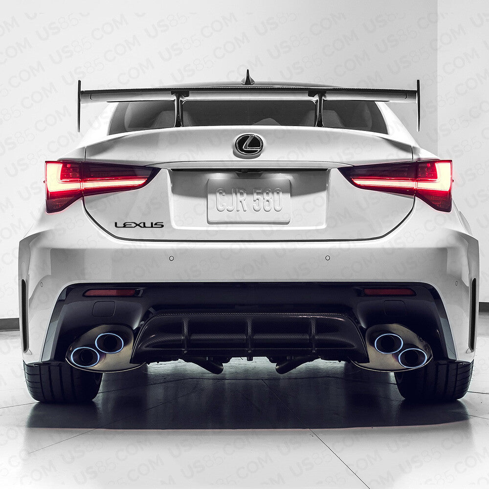 Lexus Trunk Lid Letter Logo Badge 3D Emblem F-Sport Car Decoration Gloss Black