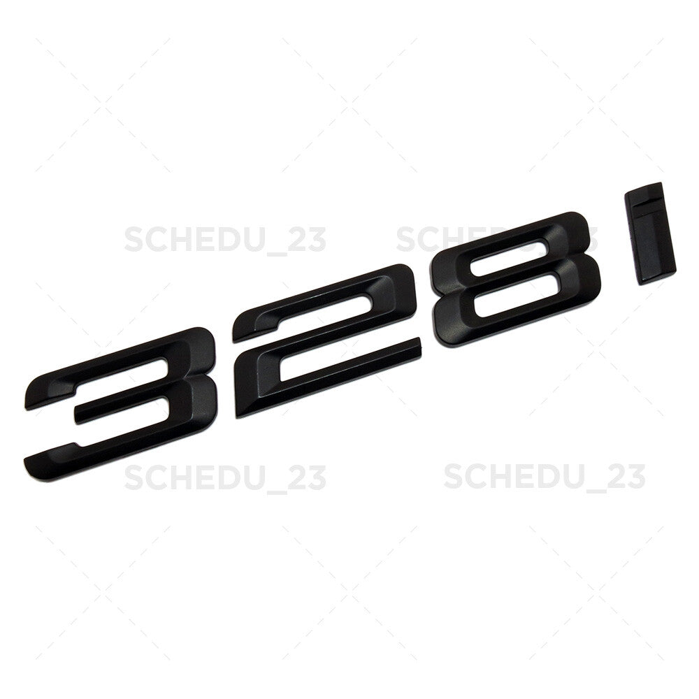 07-11 BMW 328i Rear Car Trunk Nameplate Emblem Badge M Performance Matte Black