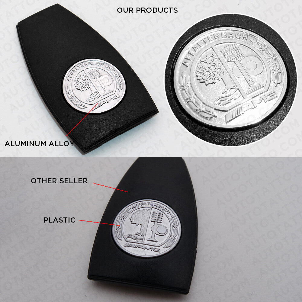 Genuine OEM Remote Key Cover Badge For Mercedes Car Key AMG Apple Tree Sport