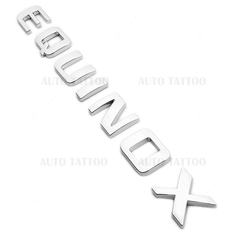 For Chevy Equinox Front Door Nameplate Letter Logo Badge Emblem Sport OEM Chrome