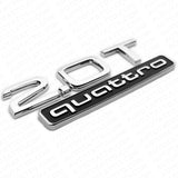 17-22 Audi Rear Trunk Deck Lid 2.0T Quattro Nameplate Emblem Badge Chrome