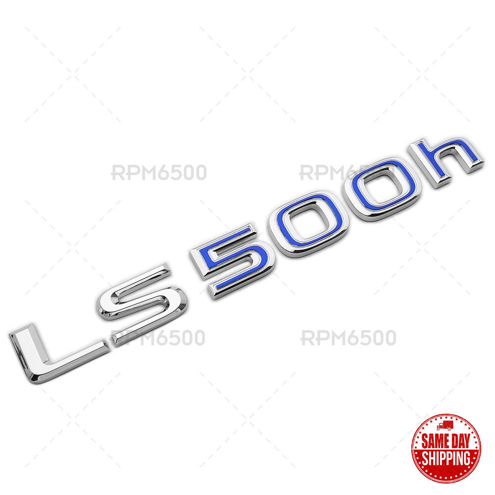 For Lexus Rear Turnk Lid Chrome LS 500h Letter Logo Badge Emblem Car Replace