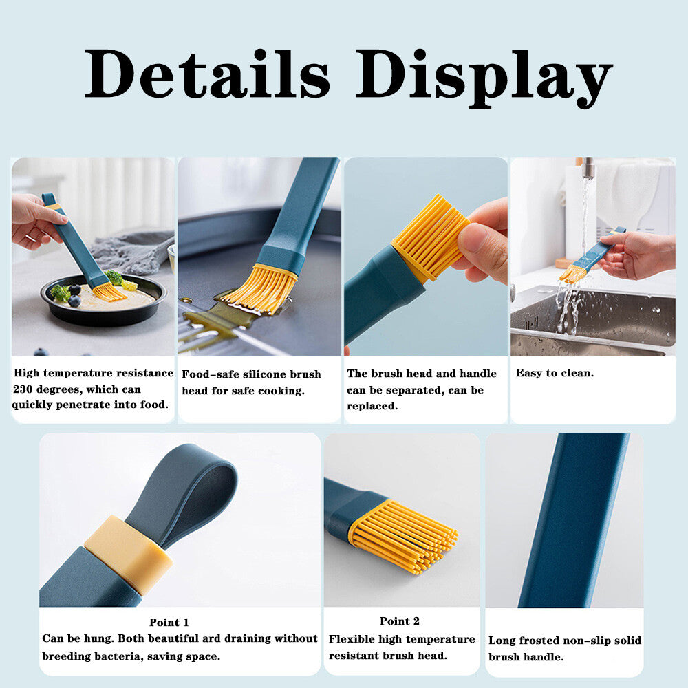 Silicone Pen Style Sauce Oil Brush Heat Resistance for Kitchen Baking BBQ Tool