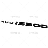 For Lexus Trunk Matte Black AWD IS 300 Letter Badge Emblem Car Replace F-Sport
