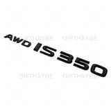 Lexus Trunk Gloss Black AWD IS 350 Letter Logo Badge Emblem Car Replace F-Sport