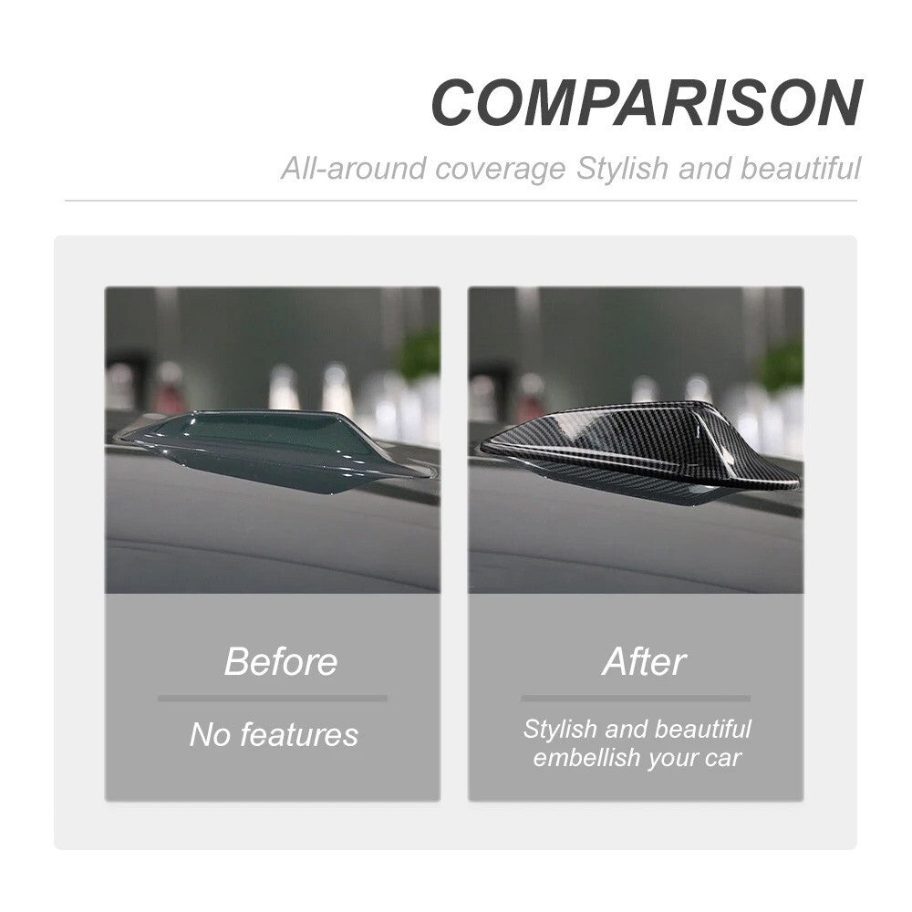 23-24 BMW G20 G80 G22 G26 G42 G87 G82 i4 Carbon Fiber Style Antenna Shark Cover