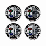 4 Wheel Center Caps AMG Affalterbach Emblem 75MM Mercedes Benz Rim