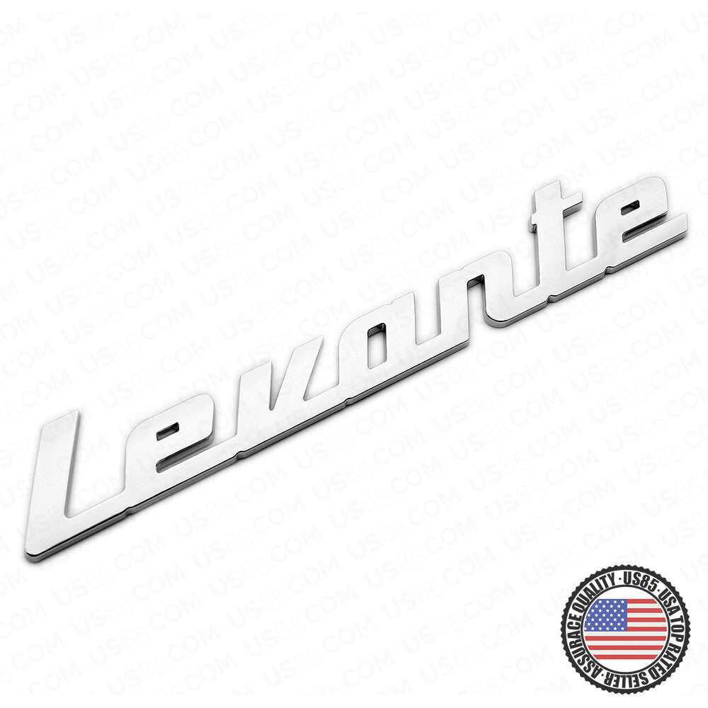 For Maserati Chrome Levante Liftgate Nameplate SUV Logo Emblem Badges Sport