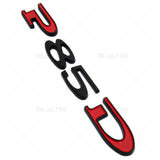 Tesla Rear Liftgate Lid Model P85D Nameplate Logo Badge Emblem Sport Black Red