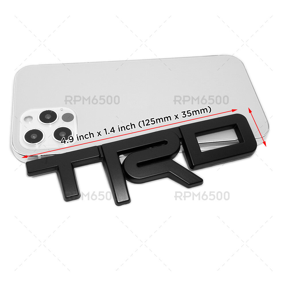 For Toyota TRD Special Edition Metal Pro Sport Letter Logo Badge Emblem Black