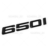 Gloss Black BMW 650i Letter Logo Emblem Trunk Lid M Performance F06 F12 F13