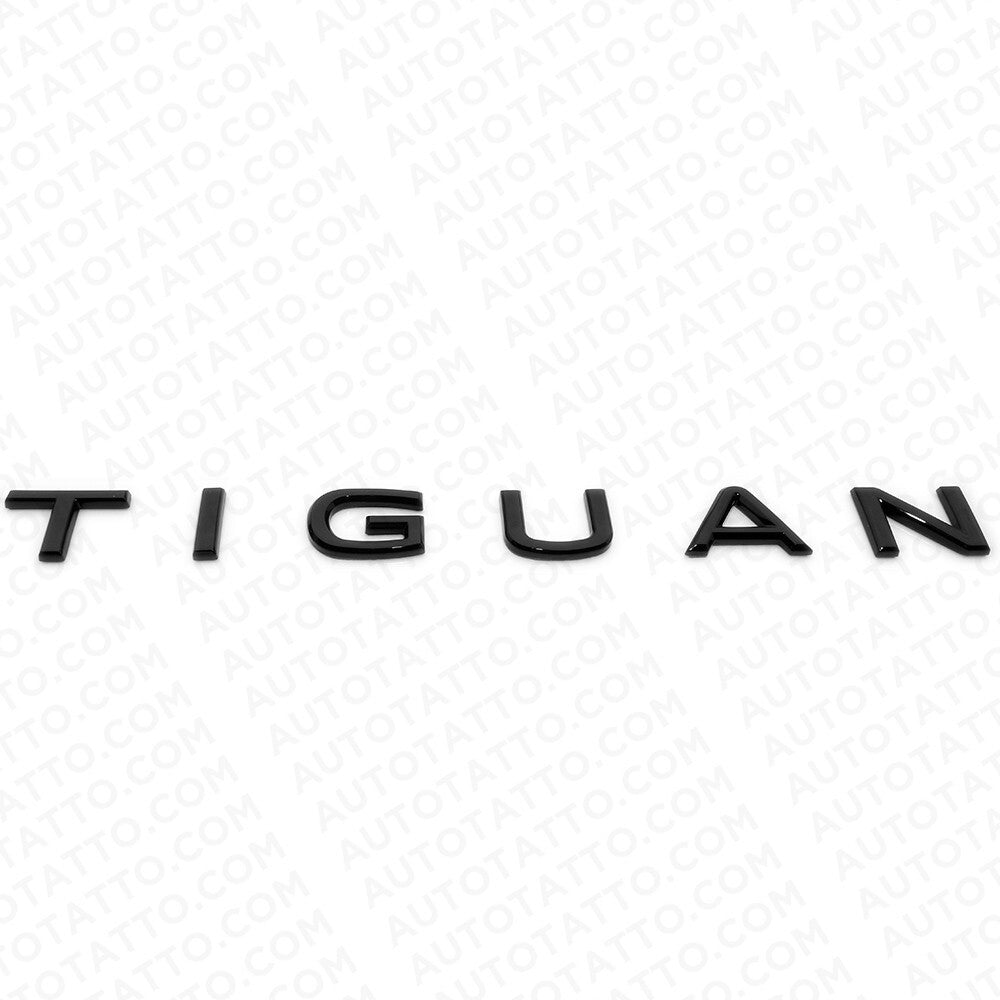 22-23 Tiguan Rear Liftgate Nmaeplate Badge Letter Emblem Gloss Black