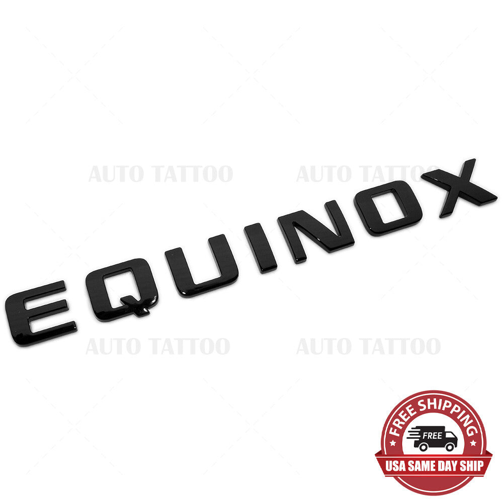 Chevy Equinox Front Door Nameplate Letter Logo Badge Emblem Sport Gloss Black
