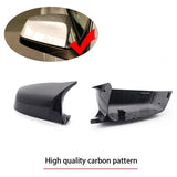 Carbon Fiber Style Side Mirror Cover For 07-13 BMW E60 F07 F10 E63 E64 F12 F13