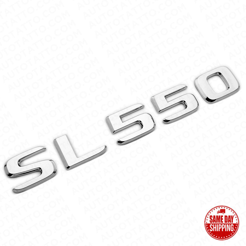 For 17-21 Mercedes SL 550 Letter Emblem Trunk Lid Logo Badge AMG Sport Chrome