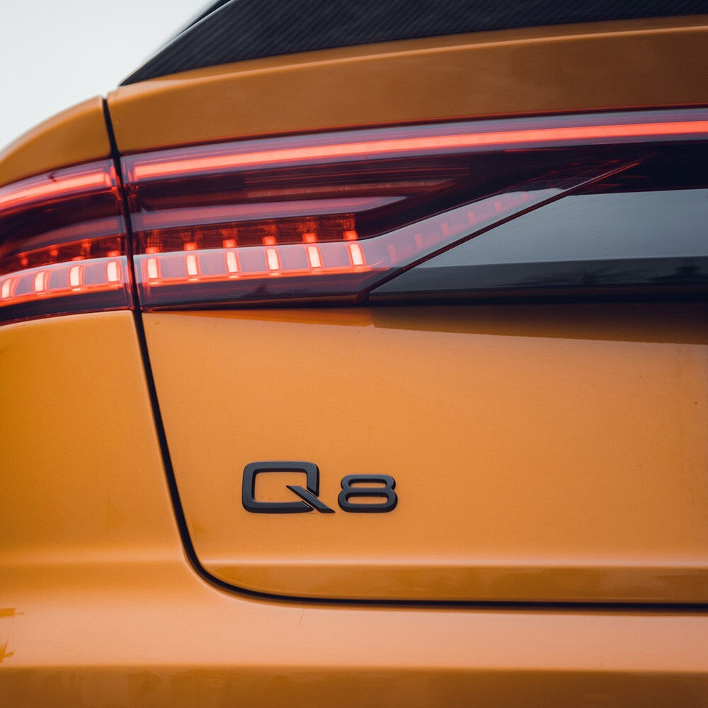 Audi Q8 Gloss Black Rear Letter Liftgate Nameplate Trunk Emblem Badge Sport