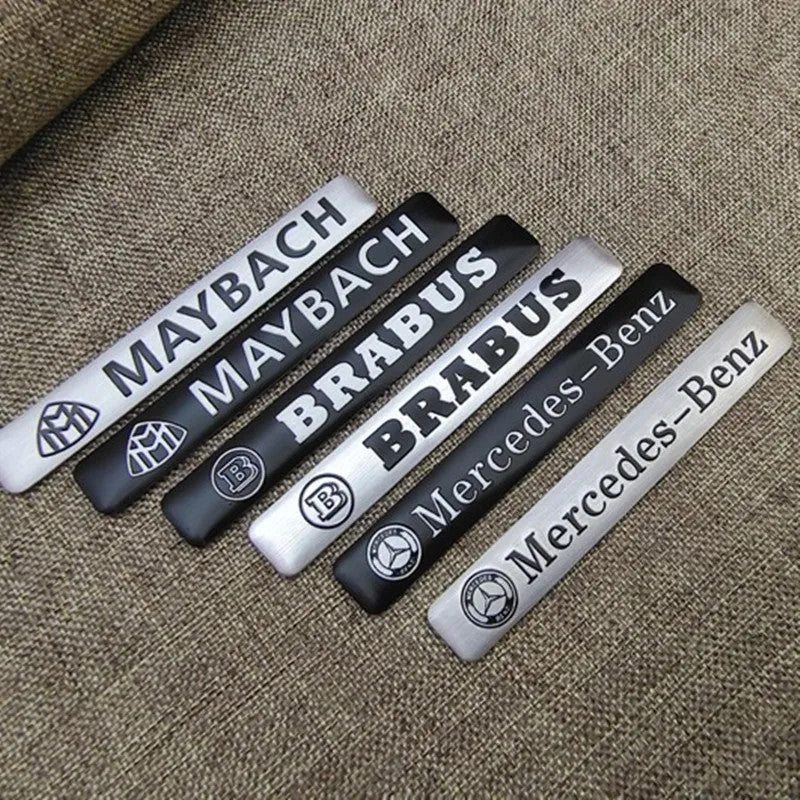 Car Emblem Sticker For Mercedes Benz AMG Brabus Maybach Smart W204 GLC CLA GLK