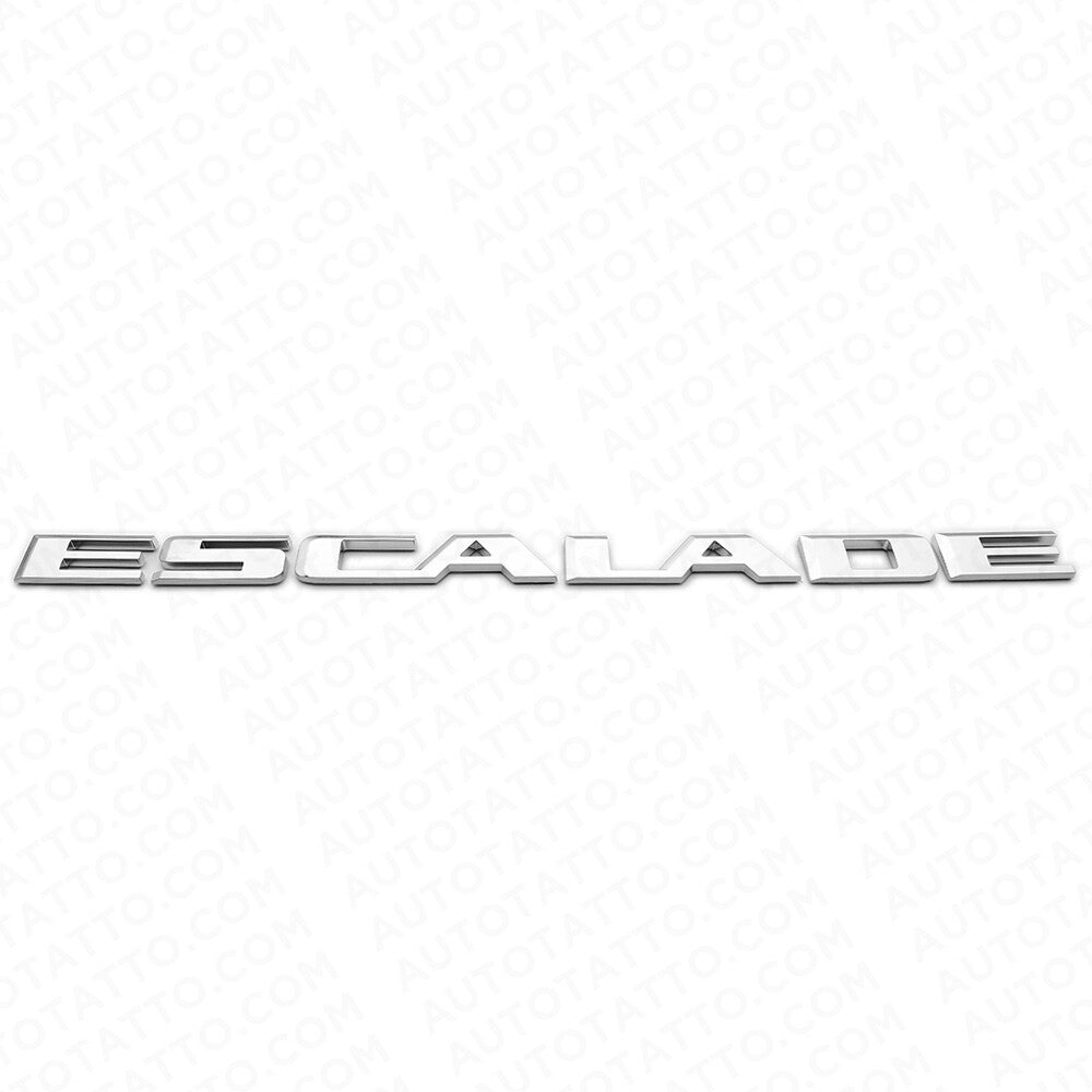 For 15-22 Cadillac Escalade Silver Rear Liftgate Nameplate Emblem Badge