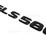 For Mercedes GLS 580 Letter Emblem Liftgate Logo Badge AMG Sport Matte Black