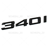 16-18 BMW 3 Series 340i Car Trunk Lid Emblem Badge M Performance Gloss Black