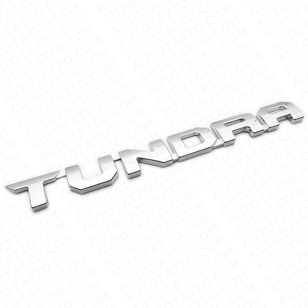 2pcs 13-21 OEM Chrome Tundra Letter Side Fender Nameplate Emblem Badge Logo