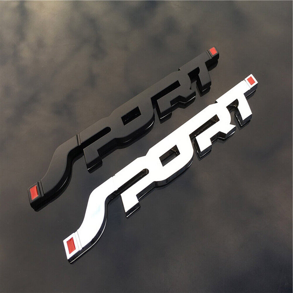Universal 3D Fashion Metal 1x Sport / 2x Sport Car Decal Sticker Auto Decoration