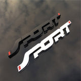 Universal 3D Fashion Metal 1x Sport / 2x Sport Car Decal Sticker Auto Decoration