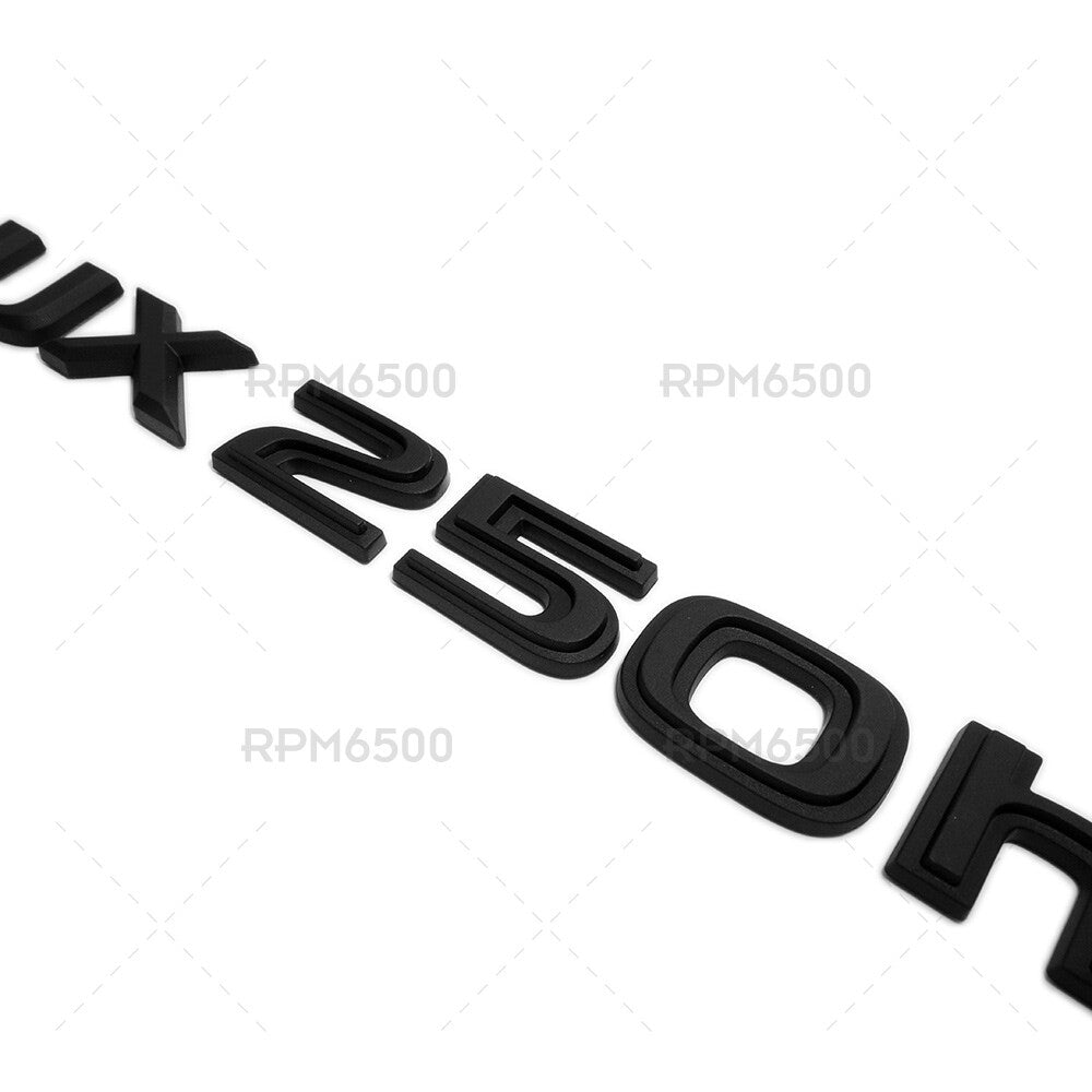 Lexus Liftgate Matte Black UX 250h Letter Logo Badge Car Emblem Replace F-Sport