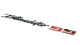 2Pc Intimidator SS Emblem Letters Badge 88980874 Black Red 17 INCH