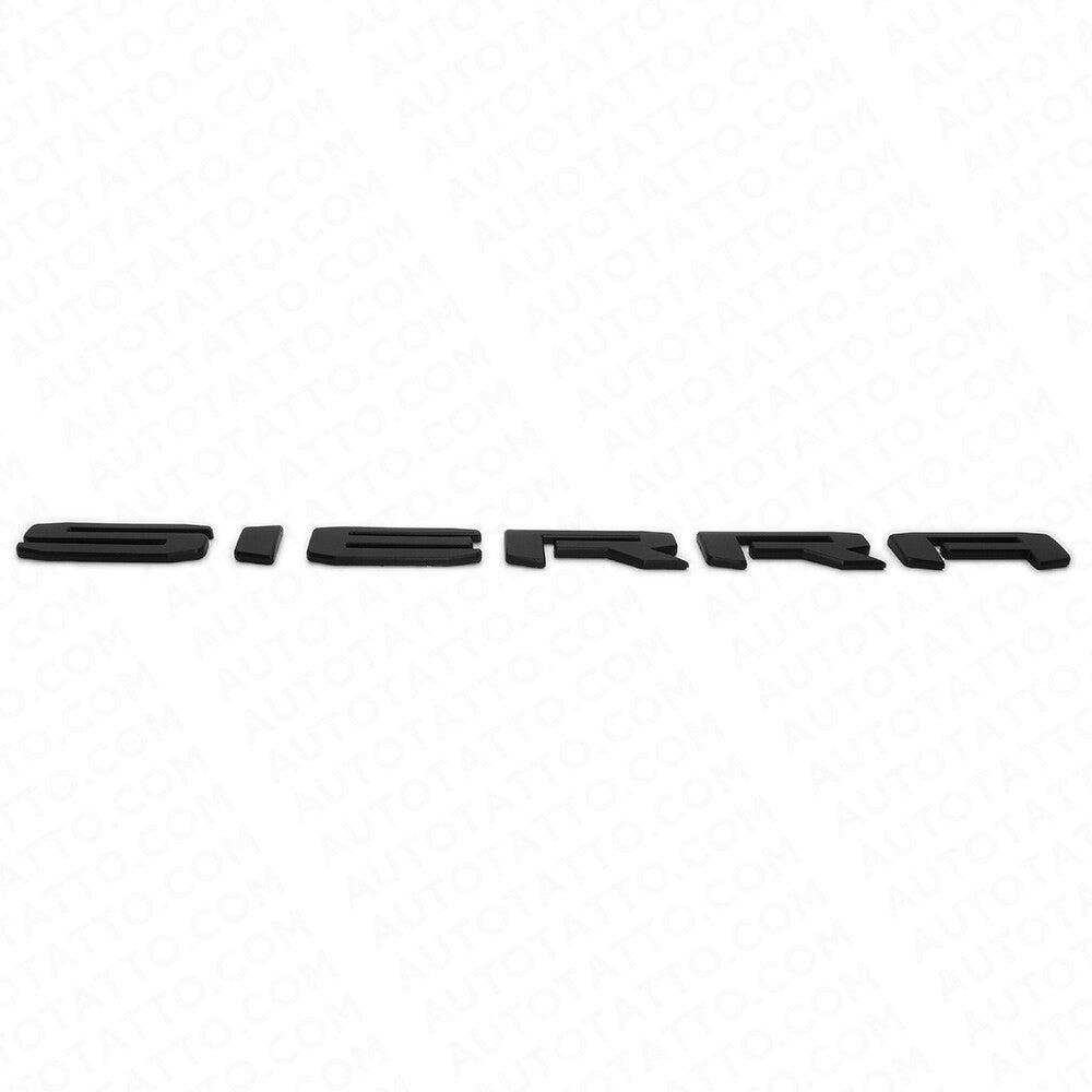 19-21 GMC Sierra Door Tailgate Logo Emblem Pickup Badge Nameplate Matte Black