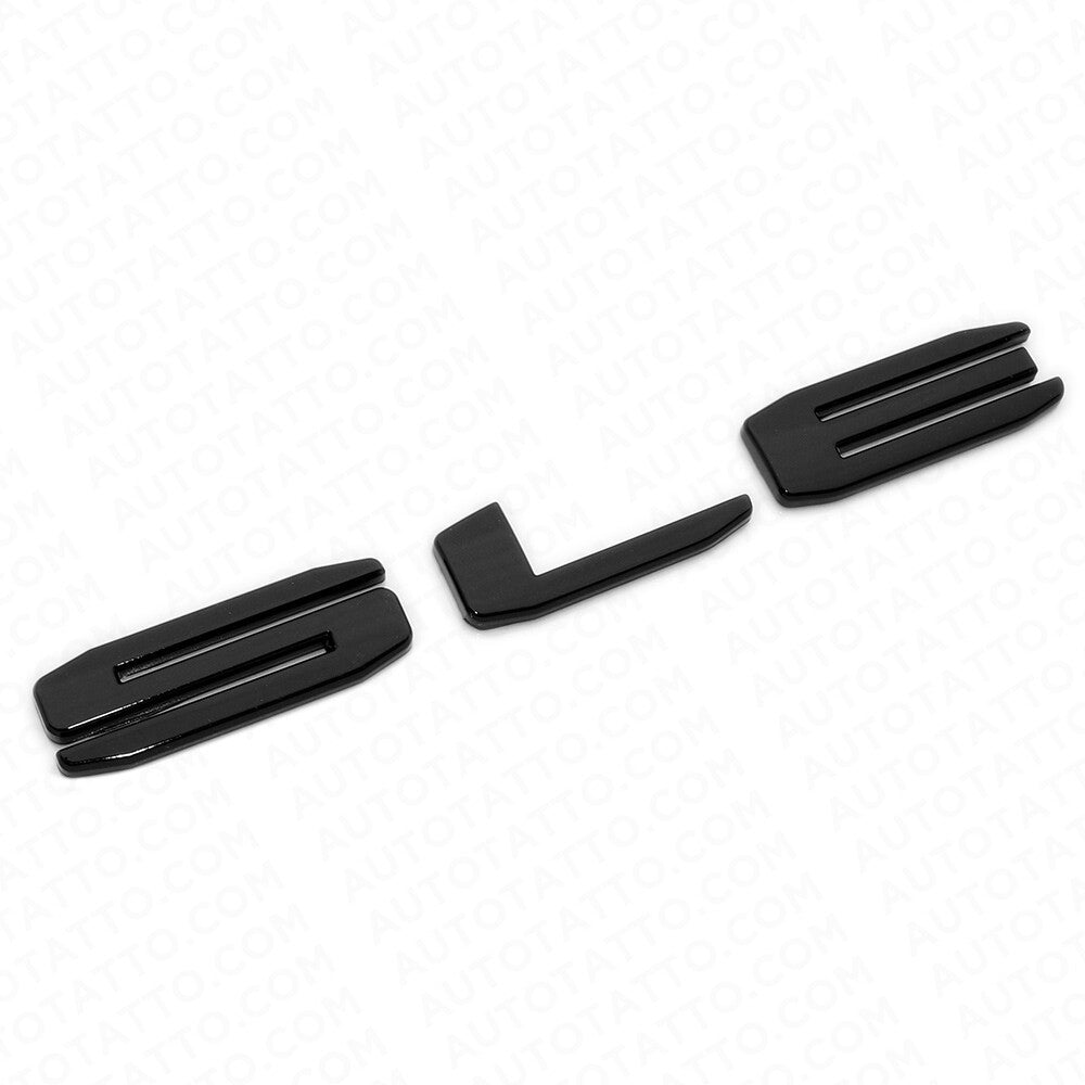 19-21 GMC Sierra Tailgate SLE Logo Emblem Pickup Badge Nameplate Gloss Black