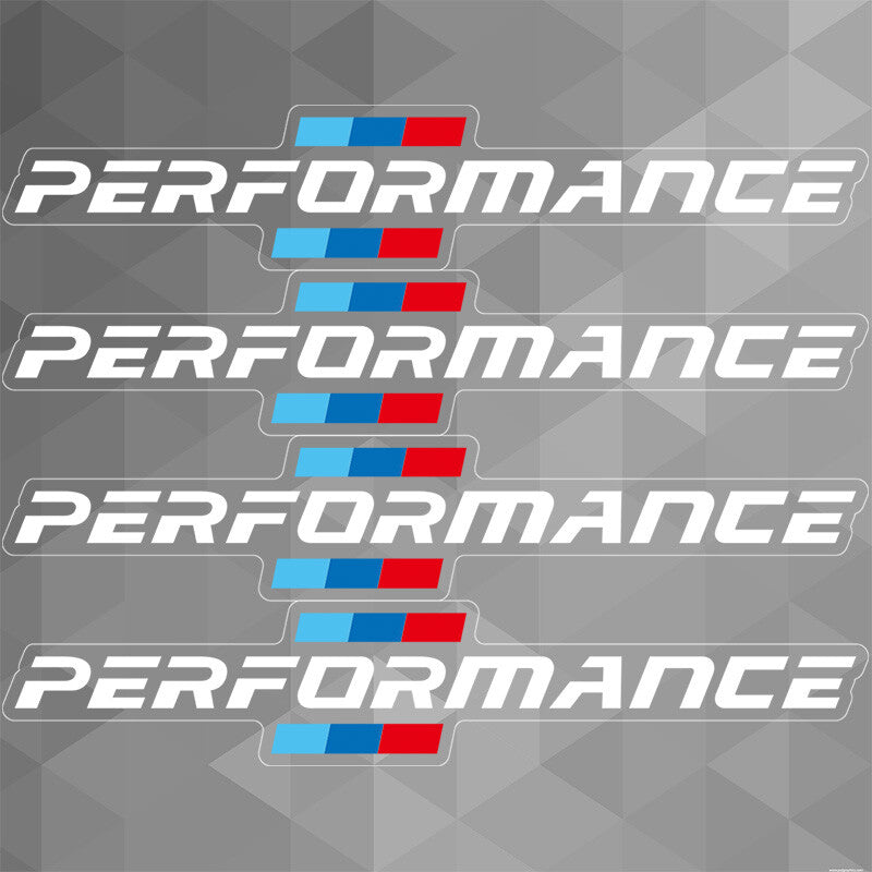 4PCS for BMW Car Decals M Performance Door Handle Sticker Car Body Decal Sport