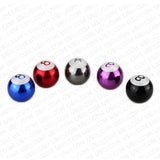 Universal No. 8 Eight Billiard Ball Car Round Caps Auto Valve Stems Decoration