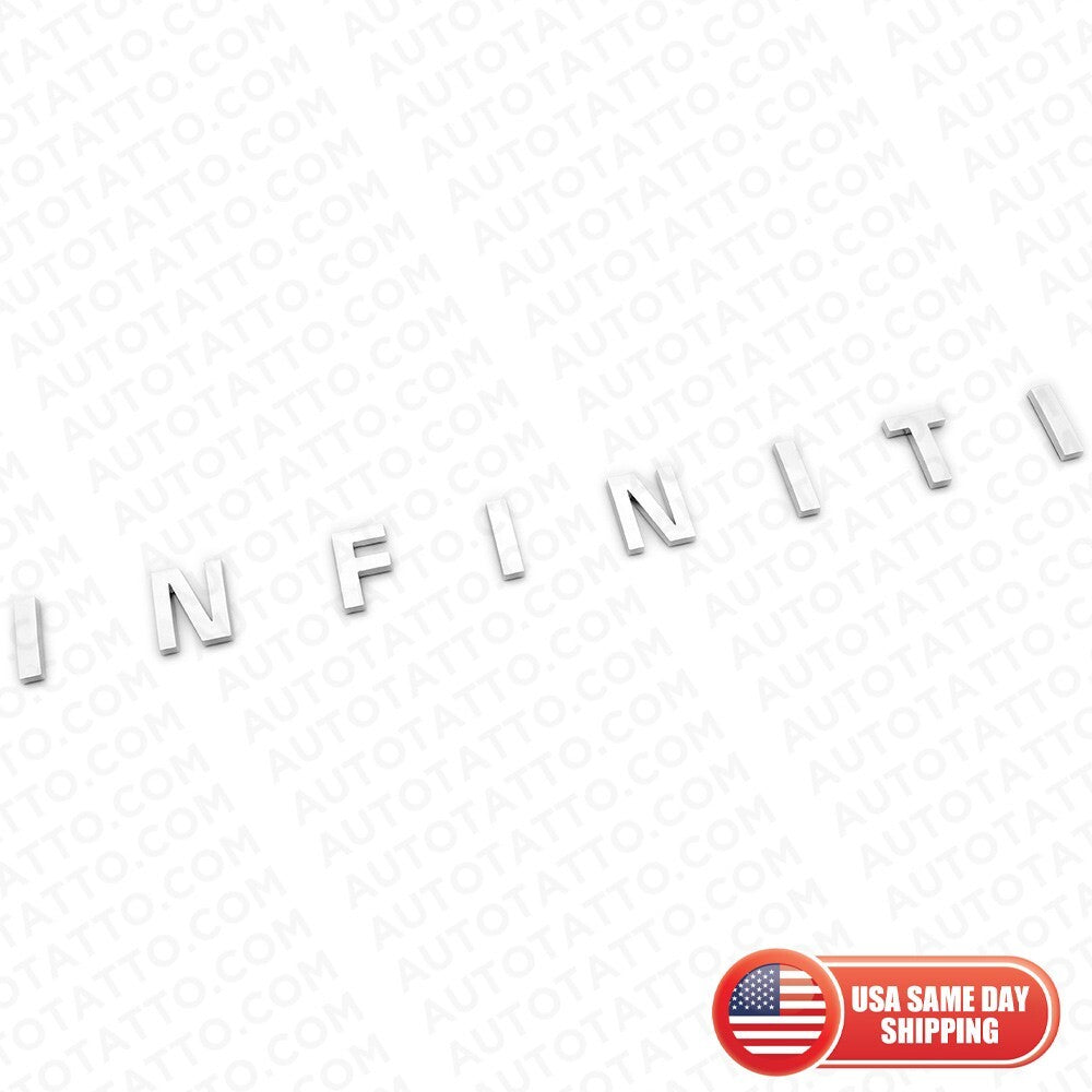 For Infiniti Rear Trunk Lid Logo Letter Badge Emblem Nameplate Sport Chrome
