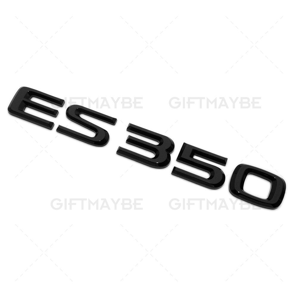 For Lexus Trunk Gloss Black ES 350 Letter Logo Badge Car Emblem Replace F-Sport