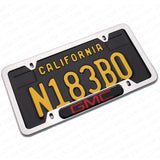 Chrome Stainless Steel Front Rear For GMC Sport License Plate Frame Cover Gift