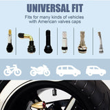 5 Pack Tire Valve Stem Caps Cover Universal Fit for Auto Car Truck Multi- Color