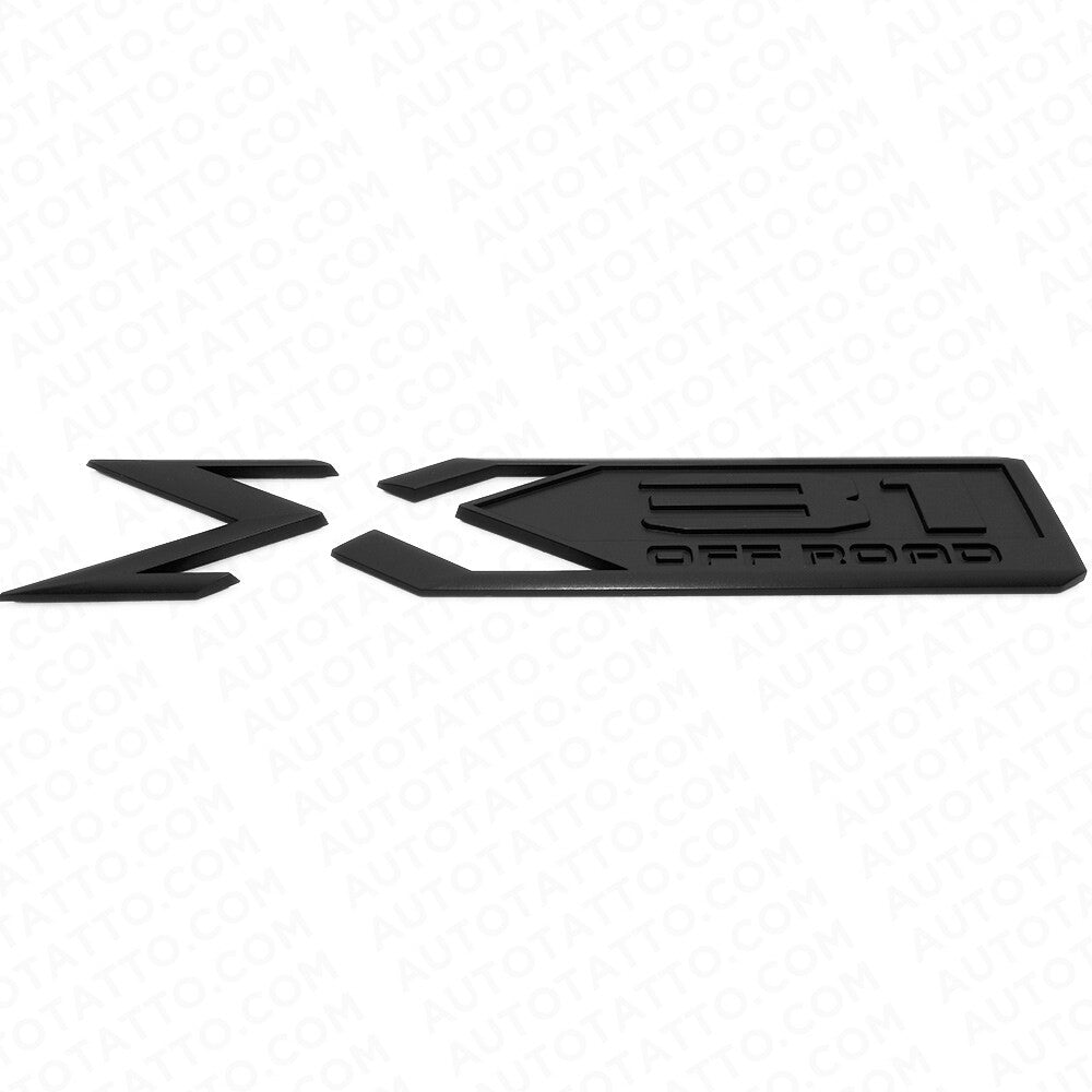 2x GMC Sierra X31 Off Road Truck Bed Decal Badge Logo Emblem Nameplate Blackout