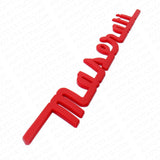 For Maserati Trunk Lid Letter Nameplate Logo Emblem Badges Sport OEM Red