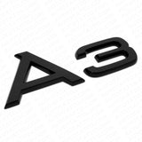 Audi A3 Gloss Black Rear Letter Tail Badge Trunk Emblem Badge Sport Sline