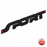 Universal Car Gloss Black SPORT Tailgate Adhesive Nameplate Badge Logo Emblem