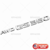 For Lexus Rear Trunk AWD GS 350 Letter Logo Badge Car Emblem F-Sport OEM Chrome
