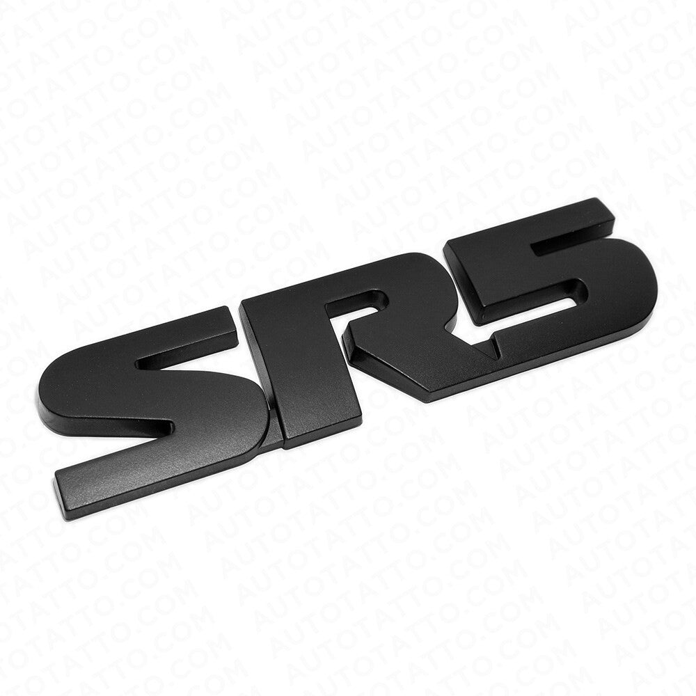 2x Black Out Tacoma 4 Runner TRD Pro SR5 Emblem Side Rear Door Tailgate Badge