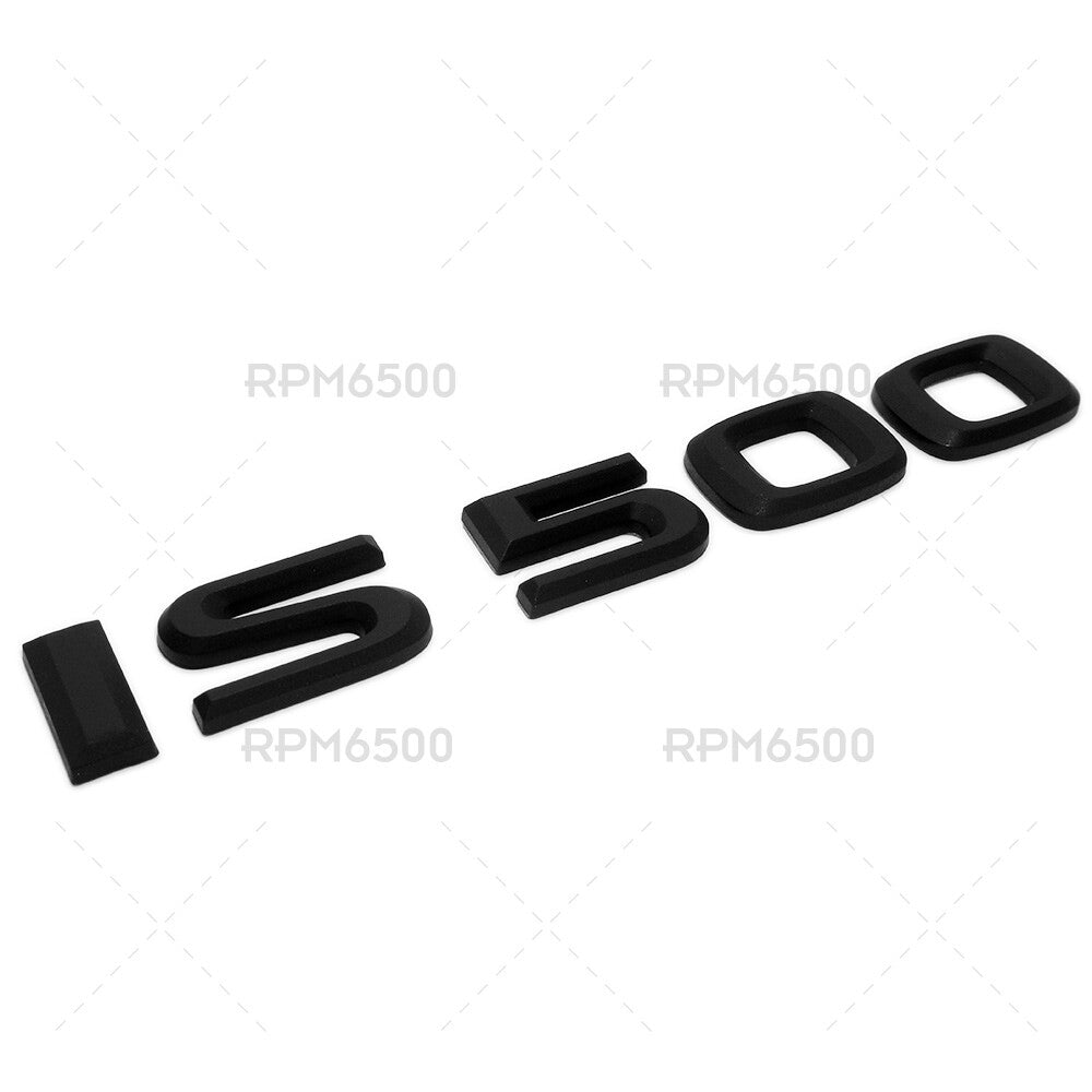 For Lexus Trunk Matte Black IS 500 Letter Logo Badge Emblem Car Replace F-Sport