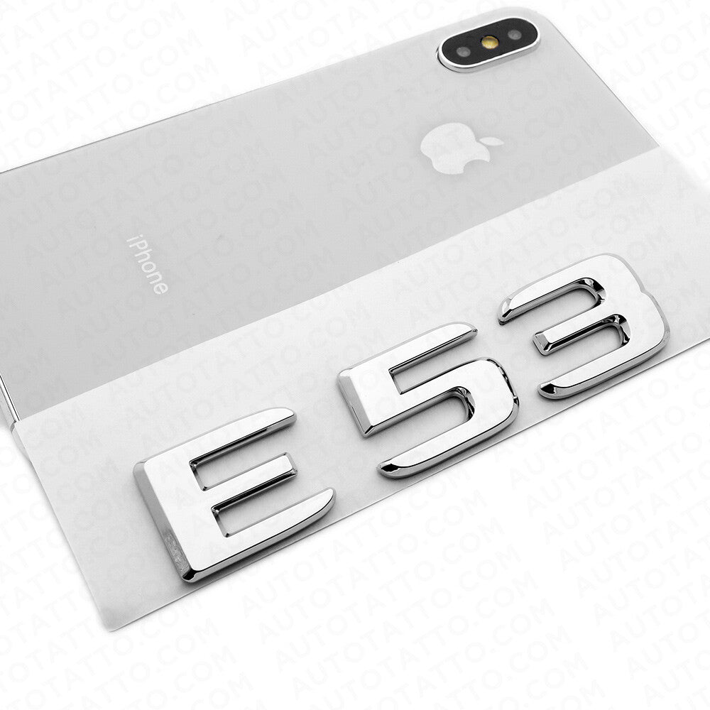 19-21 Mercedes-Benz E53 E 53 Letter Emblem Trunk Logo Badge AMG Sport Chrome