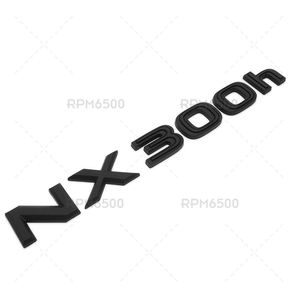 Lexus Liftgate Matte Black NX 300h Letter Logo Badge Car Emblem Replace F-Sport