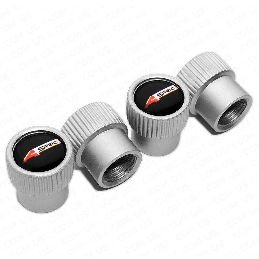 For Aspec Roundel Style Car Wheels Tire Air Valve Caps Stem Dust Cover Sport