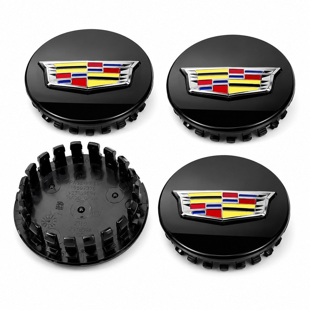 Black Wheel Center Cap Cadillac 9597375 ATS CTS CT6 XT5 Wheel 15 16 17 18