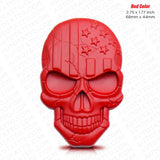 3D Skull Devil Death USA Flag Metal Car 3D Sticker Decal Punisher Emblem Sport