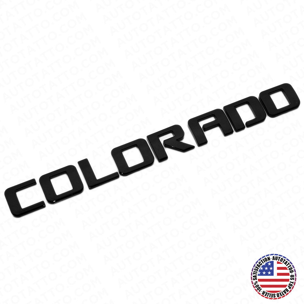 For Chevy Colorado Fender / Tailgate Badge 3D Logo Emblem Truck OEM Gloss Black